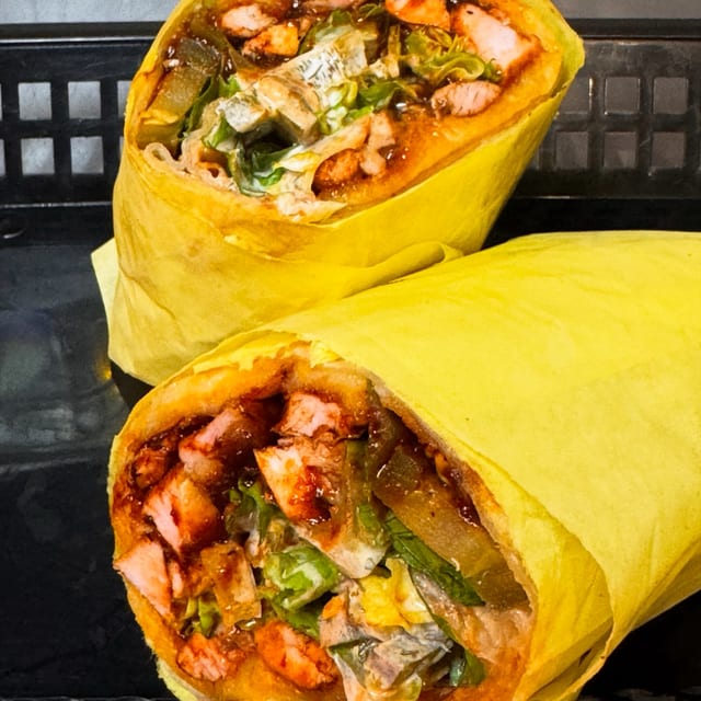 Mole BBQ Chicken Wrap.